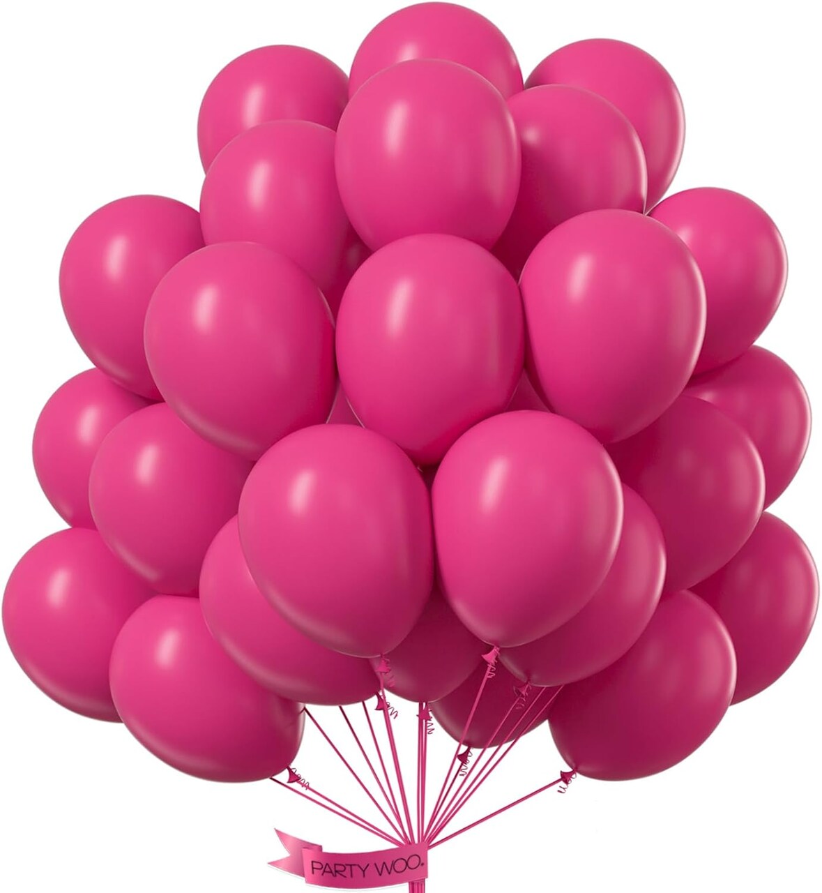 Hot Pink Balloons 100pcs 12 Inch Magenta Fuchsia Balloons for Baby Shower Gender Reveal Engagement Bachelorette Wedding Bridal Shower Anniversary Birthday Party Decorations Pink-Y12